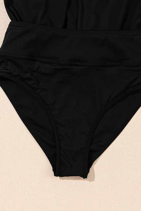 Wide Band High Rise Loose Fit Active Shorts