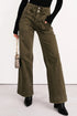 Wide Leg Double Waistband Loose Straight Denim Jeans