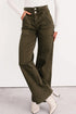 Wide Leg Double Waistband Loose Straight Denim Jeans
