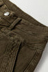 Wide Leg Double Waistband Loose Straight Denim Jeans