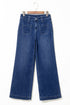 Wide Leg Pocketed High Waist Jeans