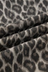 Wide Leg Western Leopard Print Stretch Denim Jeans