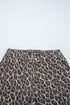 Wide Leg Western Leopard Print Stretch Denim Jeans
