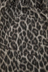 Wide Leg Western Leopard Print Stretch Denim Jeans