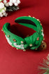 Wide Rice Beaded Rhinestone Embellished Statement Headband