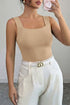 Wide Strap Splicing Activewear Athleisure Tank Top