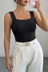 Wide Strap Splicing Activewear Athleisure Tank Top