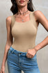 Wide Strap Splicing Activewear Athleisure Tank Top