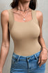 Wide Strap Splicing Activewear Athleisure Tank Top