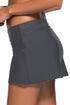 Wide Waistband Smooth Stretch Mini Swim Skirt