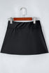 Wide Waistband Smooth Stretch Mini Swim Skirt