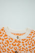 Wild Animal Pattern Button Front Knit Cardigan