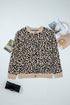Wild Animal Pattern Button Front Knit Cardigan