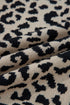 Wild Animal Pattern Button Front Knit Cardigan