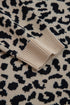 Wild Animal Pattern Button Front Knit Cardigan