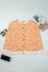 Wild Animal Pattern Button Front Knit Cardigan