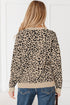 Wild Animal Pattern Button Front Knit Cardigan