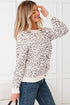 Wild Animal Pattern Button Front Knit Cardigan