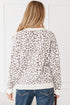 Wild Animal Pattern Button Front Knit Cardigan