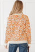 Wild Animal Pattern Button Front Knit Cardigan