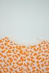 Wild Animal Pattern Button Front Knit Cardigan