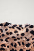 Wild Animal Pattern Sheer Mesh Long Sleeve Slim Top