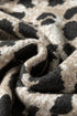 Wild Animal Print Mock Neck Knit Sweater