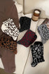 Wild Animal Print Ribbed Knit Crew Socks