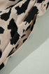 Wild Pattern Contrast Trim Button Down Sleepwear Set