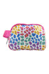 Wild Pattern Wide Strap Zippered Nylon Sling Bag