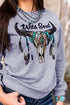 Wild Soul Western Graphic Print Drop Shoulder Pullover Sweatshirt