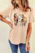 Wild Spirit Trio Of Horses Western Graphic Tee