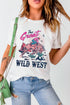Wild West Rodeo Graphic Short Sleeve Crew Neck Tee