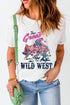 Wild West Rodeo Graphic Short Sleeve Crew Neck Tee