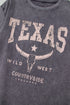 Wild West Texas Steer Head Graphic Mineral Wash Oversized Tee