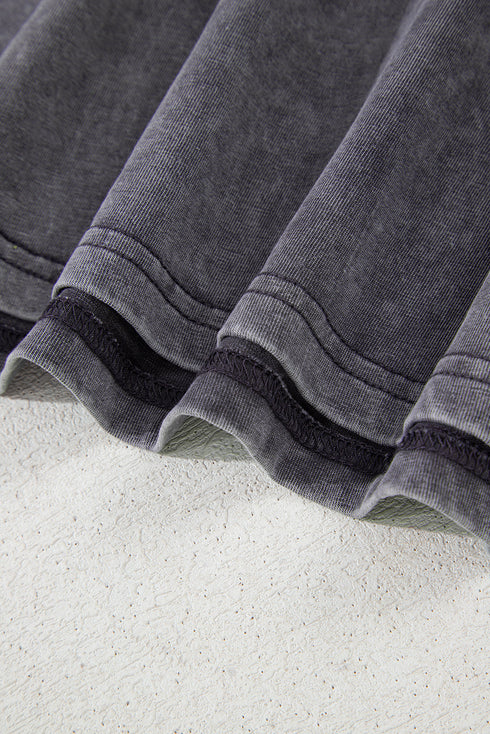 Wild West Texas Steer Head Graphic Mineral Wash Oversized Tee