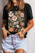 Wildflower And Harvest Gourd Graphic T Shirt