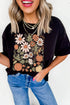 Wildflower And Harvest Gourd Graphic T Shirt