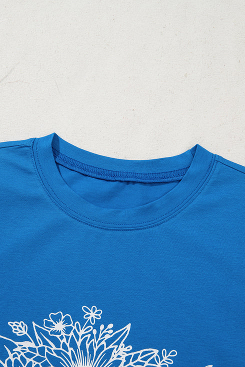 Wildflower Boot Sketch Cotton Stretch Tee