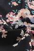 Wildflower Print Long Sleeve Chiffon V Neck Blouse