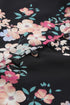 Wildflower Print Long Sleeve Chiffon V Neck Blouse