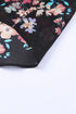 Wildflower Print Long Sleeve Chiffon V Neck Blouse