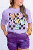 Wisteria Bunny Bible Verses Checkered Print Easter T Shirt