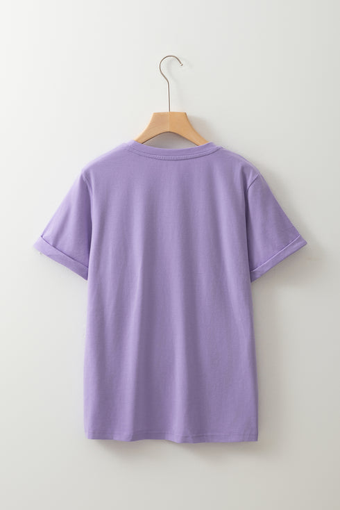 Wisteria Bunny Bible Verses Checkered Print Easter T Shirt