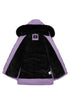 Wisteria Plush Linen Zip Up Hooded Puffer Coat