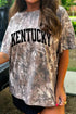 Woodland Camouflage Kentucky Western Oversize Graphic Tee
