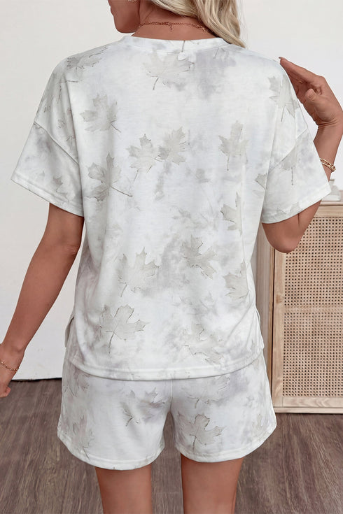 Woodland Camouflage Print Two Piece Matching Short Set