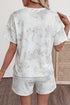 Woodland Camouflage Print Two Piece Matching Short Set