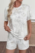 Woodland Camouflage Print Two Piece Matching Short Set