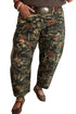 Woodland Camouflage Straight Leg Shift Denim Jeans